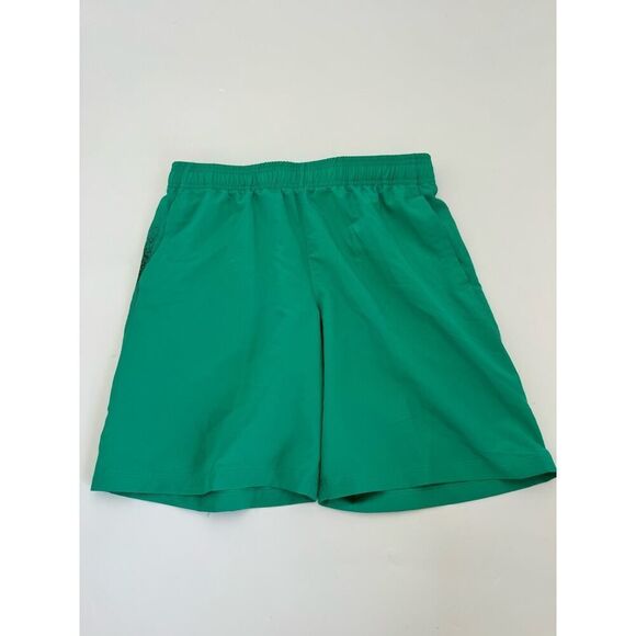 Under‎ Armour Mini Shorts Boys Size (OS) Green 100% Polyester Elastic Waist - Picture 1 of 4